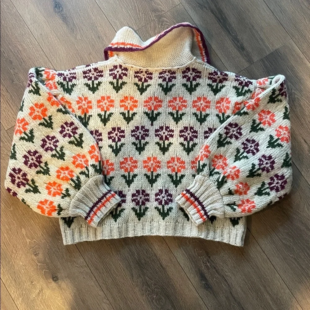 Free People Frills Softspun Knit Sweater